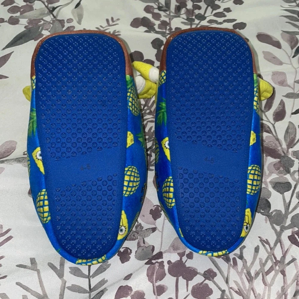 Nickelodeon SpongeBob SquarePants Yellow Blue Kids Slippers